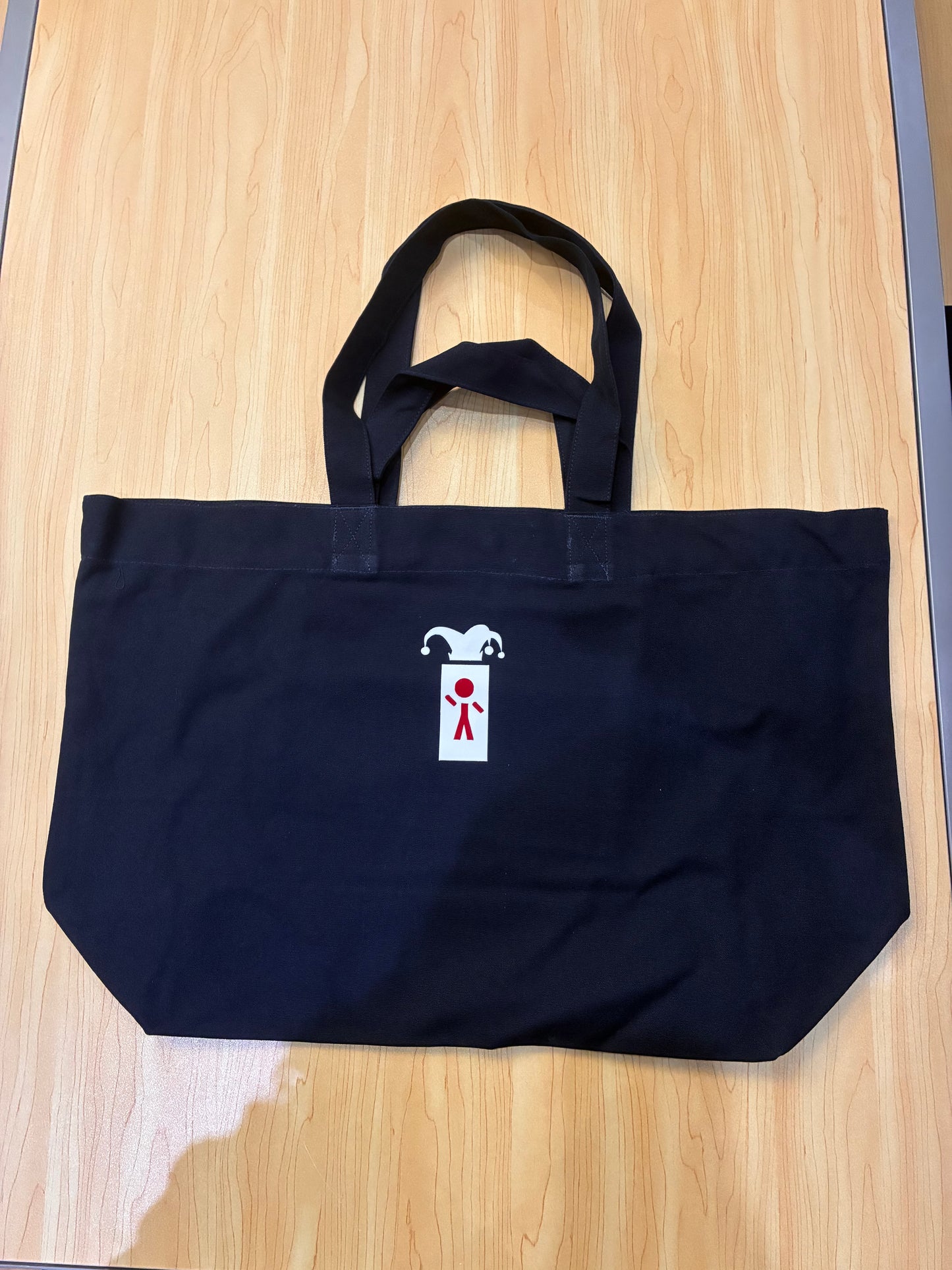 Silliest Suede Like Box Logo Tote Bag