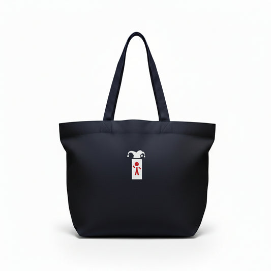 Silliest Suede Like Box Logo Tote Bag