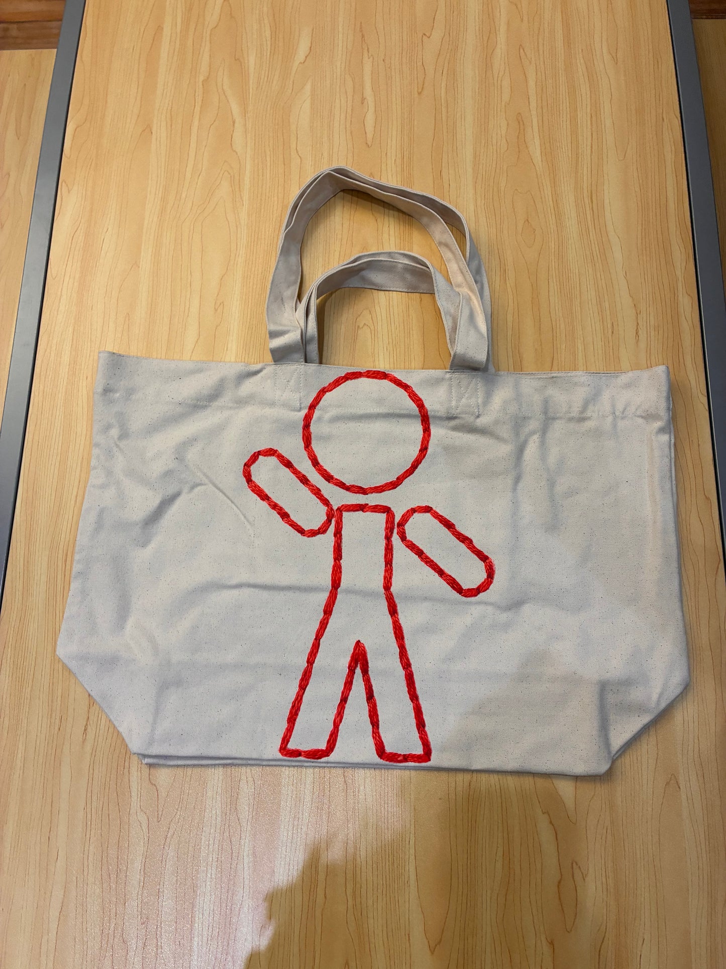 Y-Guy Red Yarn Logo Tote Bag