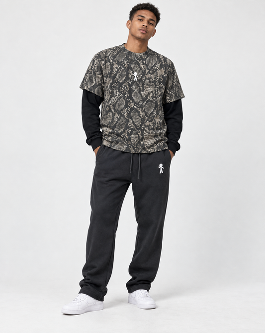 Y-Guy Logo Vintage Snakeskin Print 2Fer
