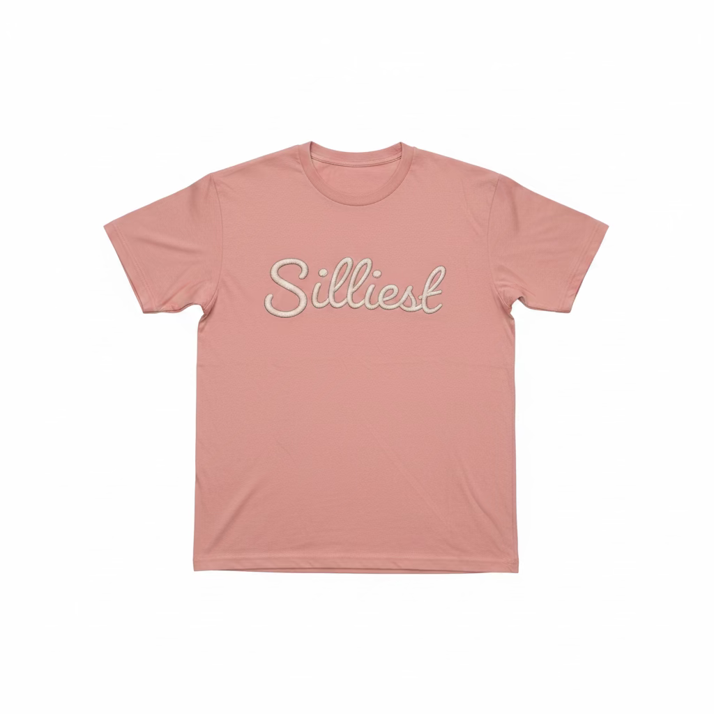 Silliest Faux Embroidery Logo Tee