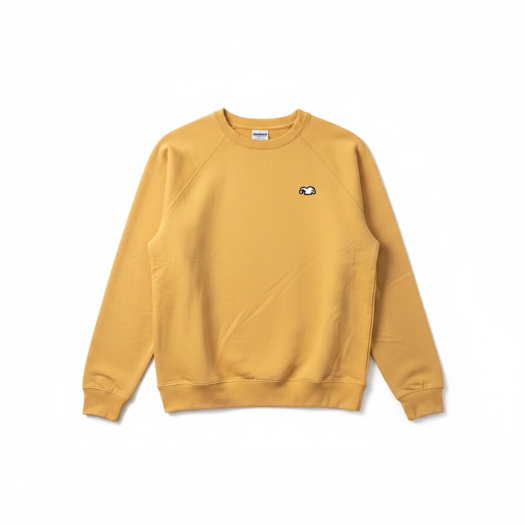 Silliest Lightweight Embroidered Logo Raglan Crewneck Sweatshirt