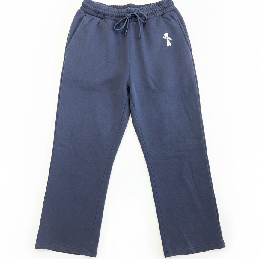 Young-At-Heart Y-Guy Logo Oversized Enzyme Washed Straight Leg Baggy Sweats