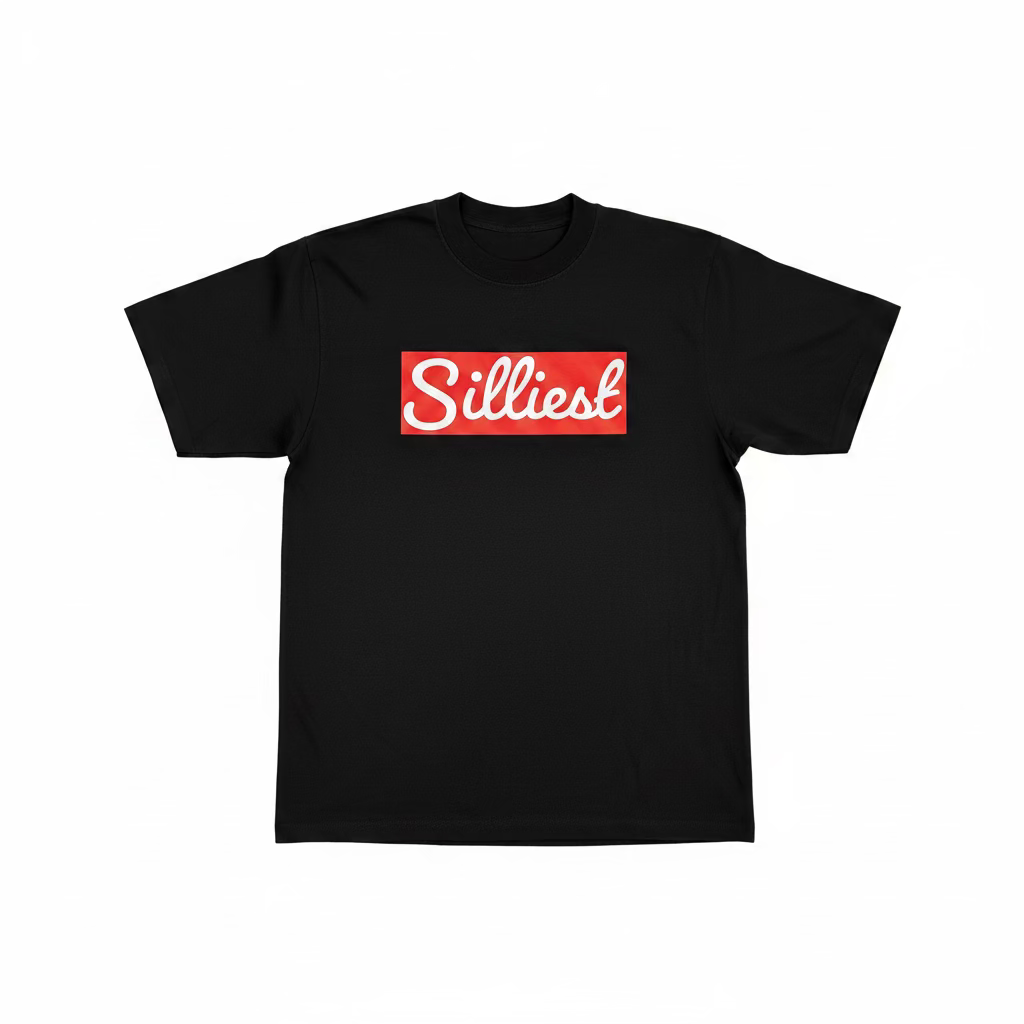 Silliest Oversized Garment Dyed Red Box Logo Tee