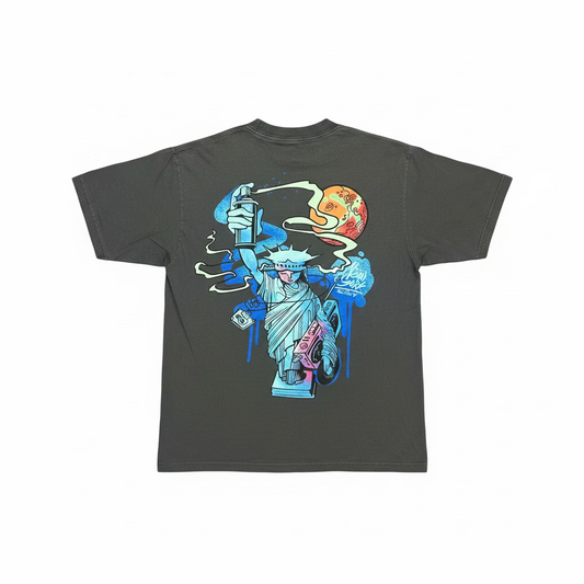 NYC Hip-Hop Garment Dyed Oversized Tee