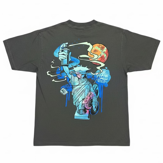 NYC Hip-Hop Garment Dyed Oversized Tee
