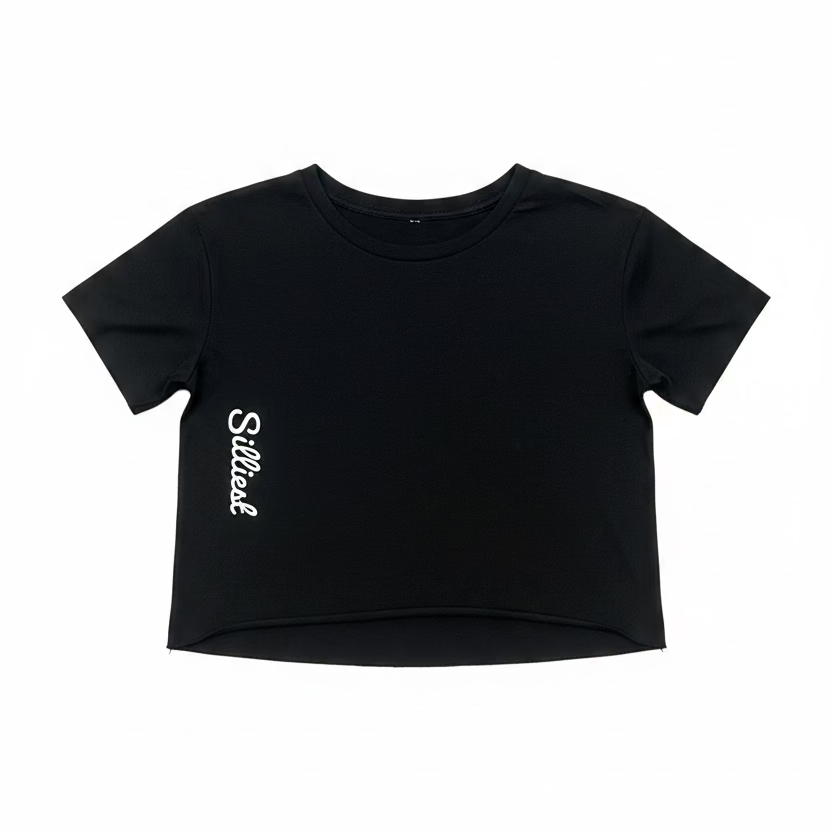 Silliest Raw Edge Women’s Crop Top Tee