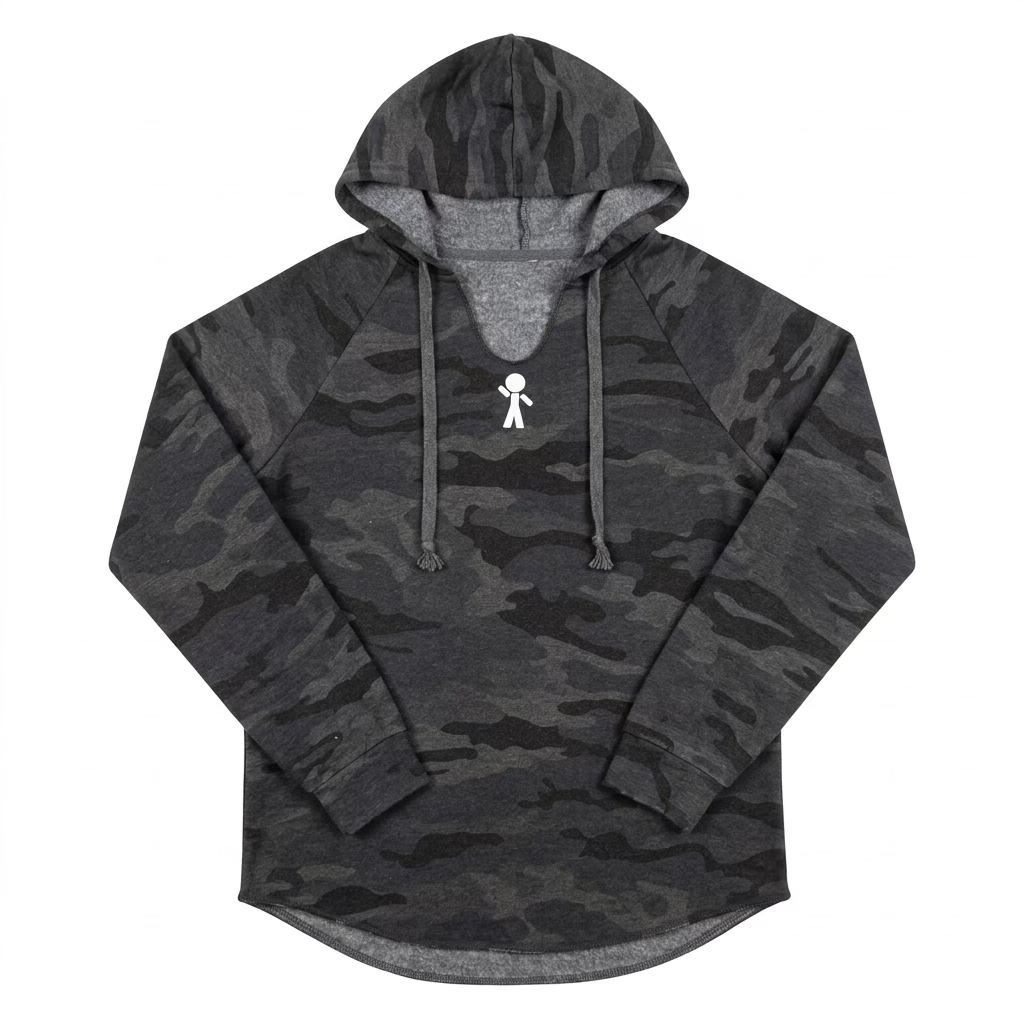 Y-Guy Women’s Black Camo Logo Hoodie