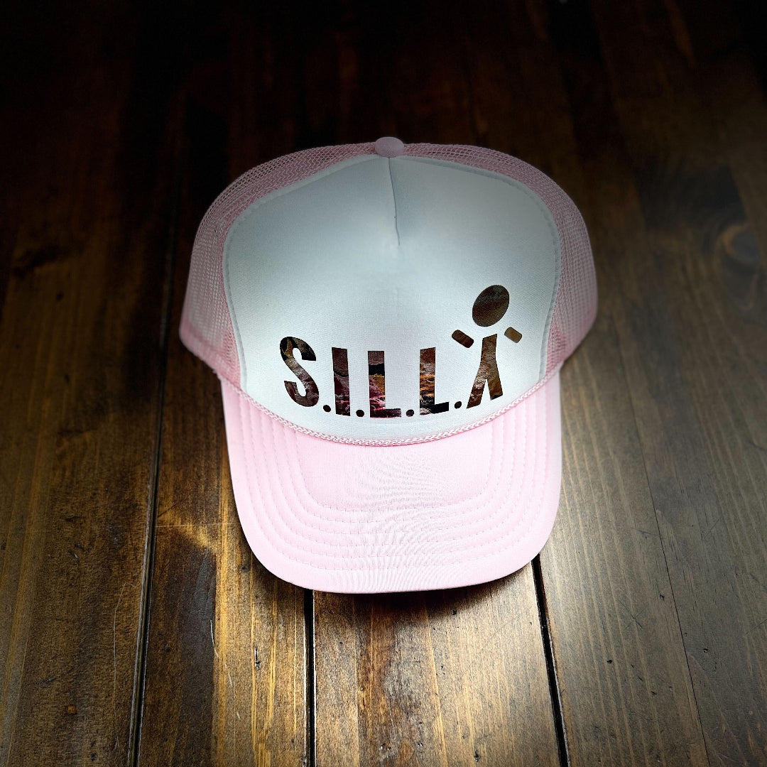 S.I.L.L.Y Floral Metallic Foam Truckers