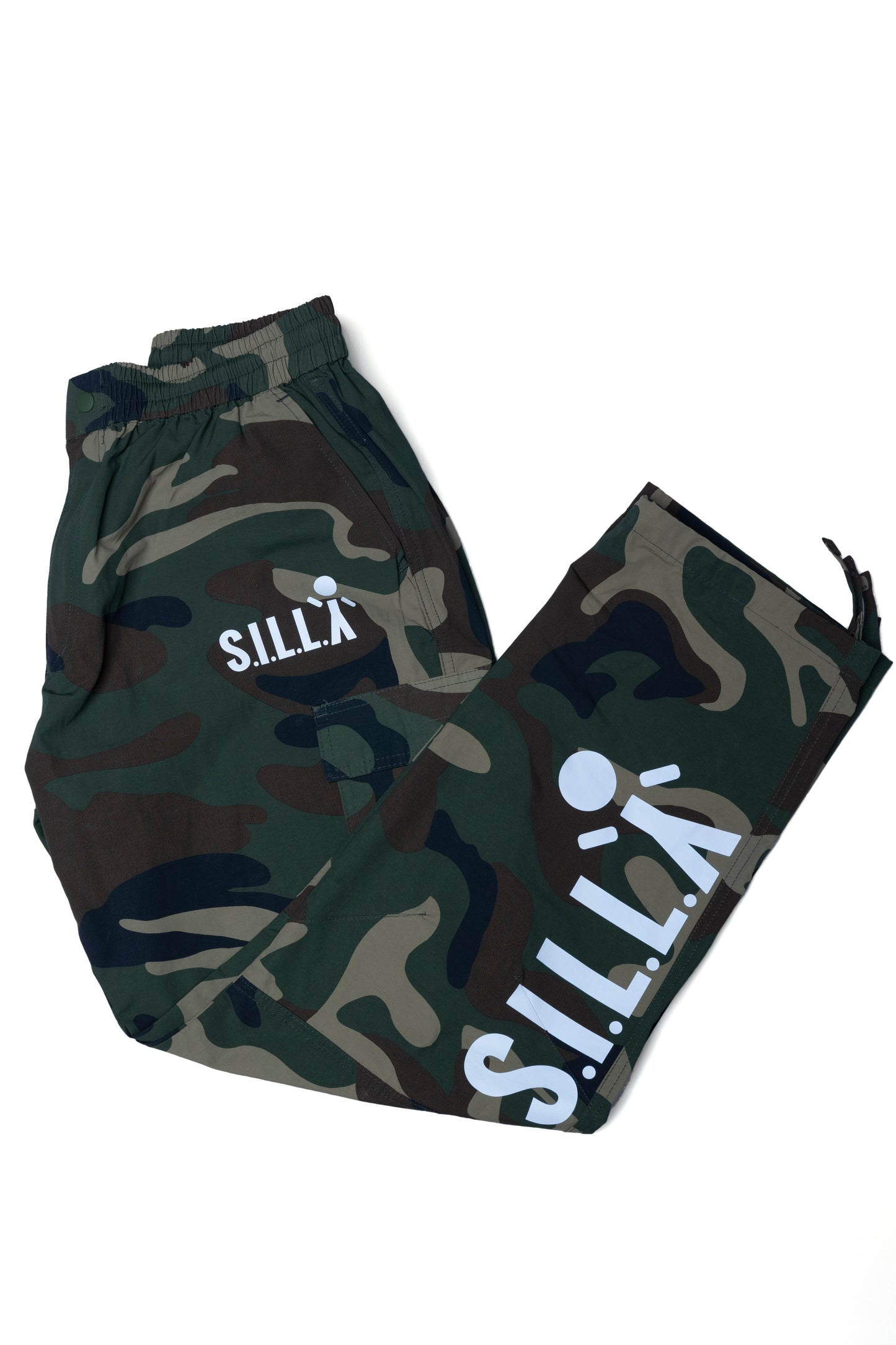 S.I.L.L.Y Nylon Camo Windbreaker Cargo Pants