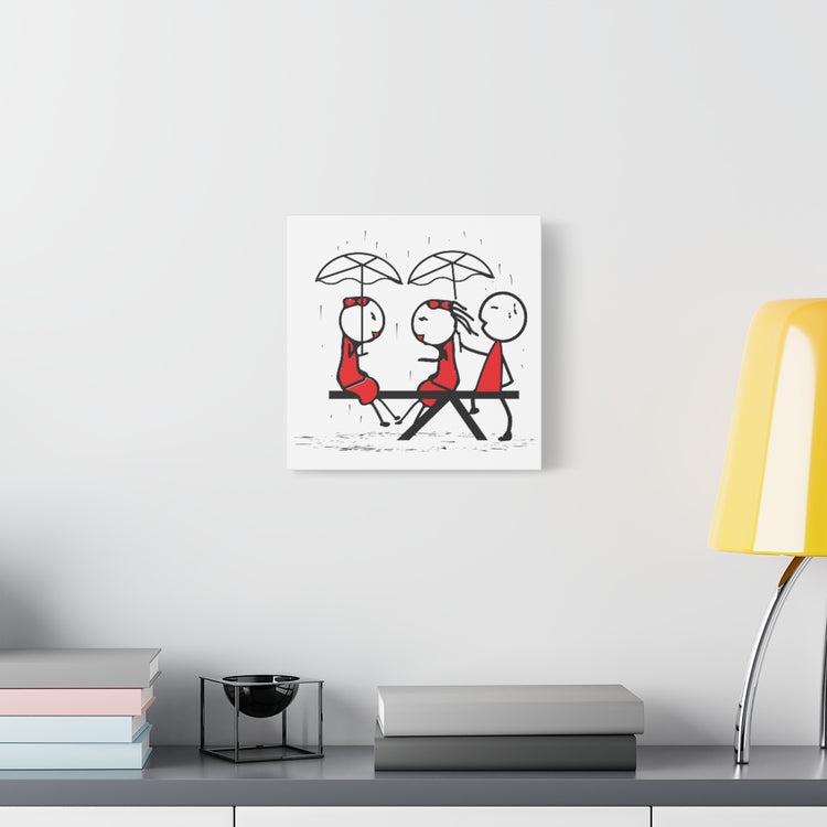 Gotchu Covered White Canvas Art