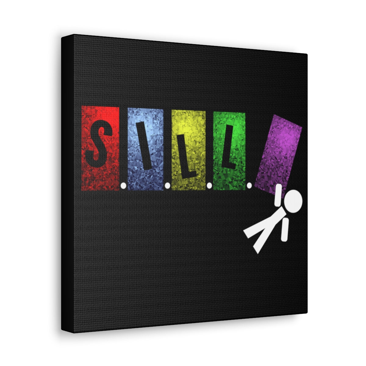 Hang In There Black Canvas Art