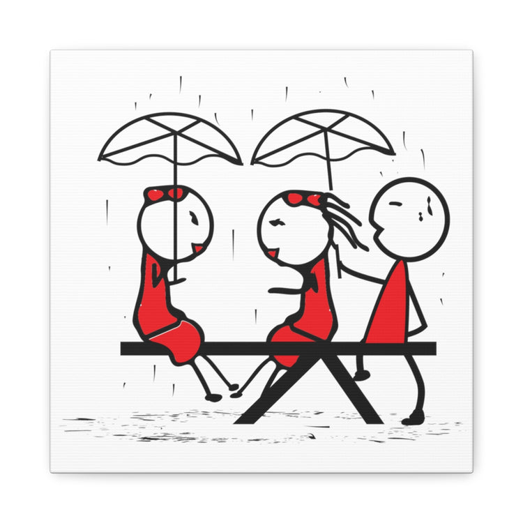 Gotchu Covered White Canvas Art