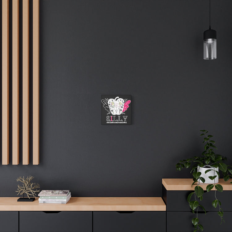 Together Forever Black Canvas Art