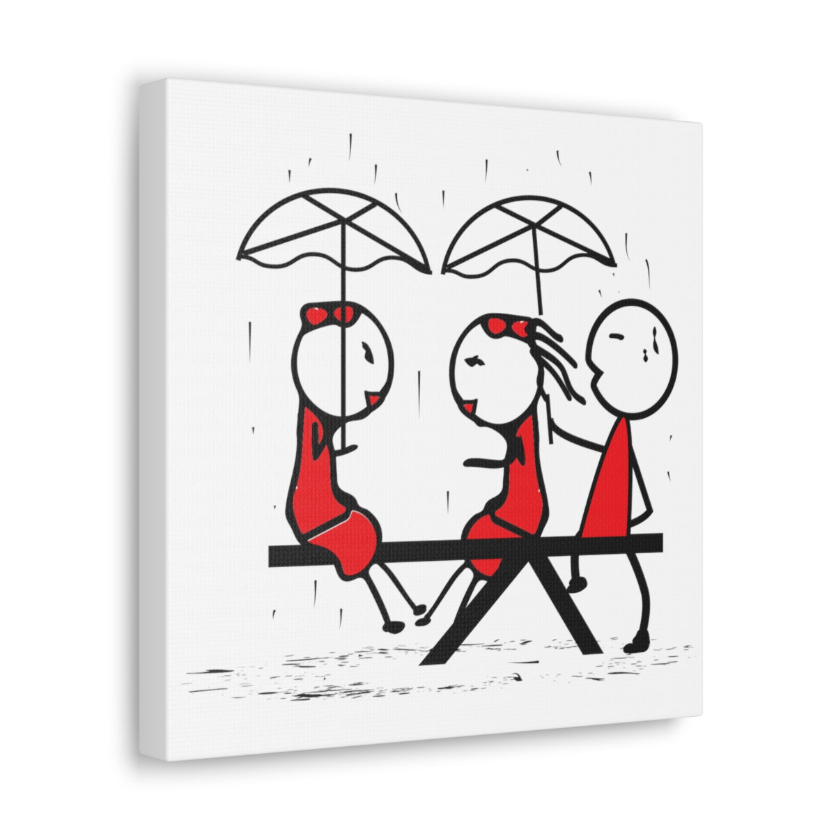 Gotchu Covered White Canvas Art