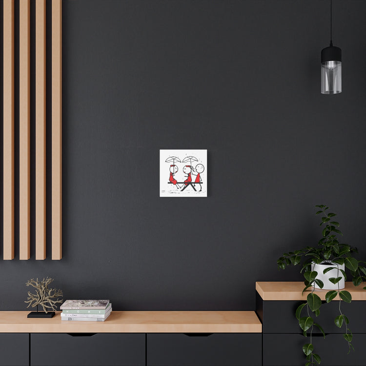 Gotchu Covered White Canvas Art