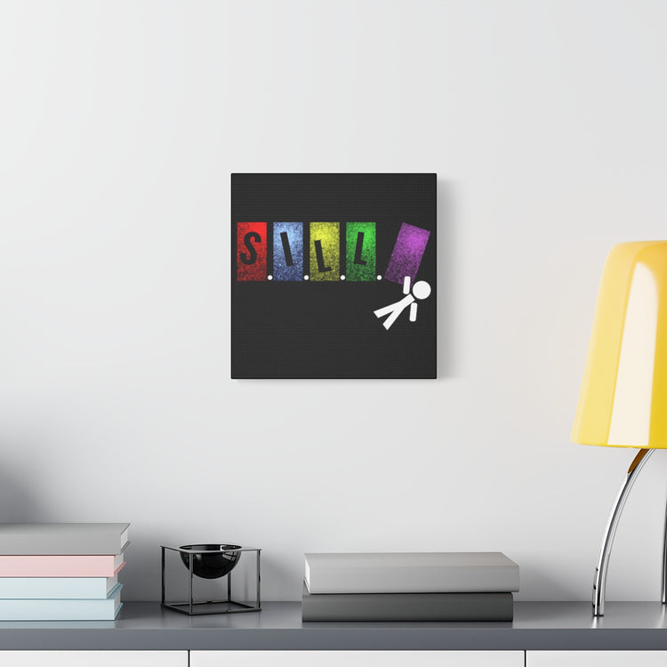Hang In There Black Canvas Art