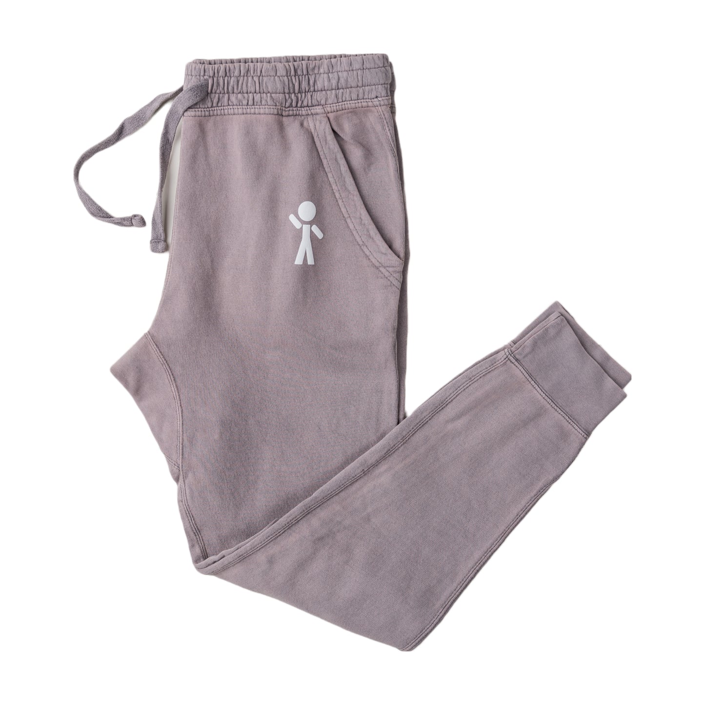 Young-At-Heart Stone Unisex Vintage Joggers