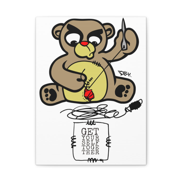 Get Yourself Together White Canvas Art