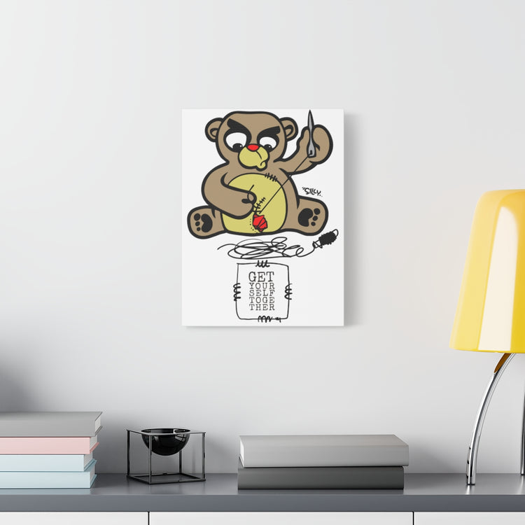 Get Yourself Together White Canvas Art