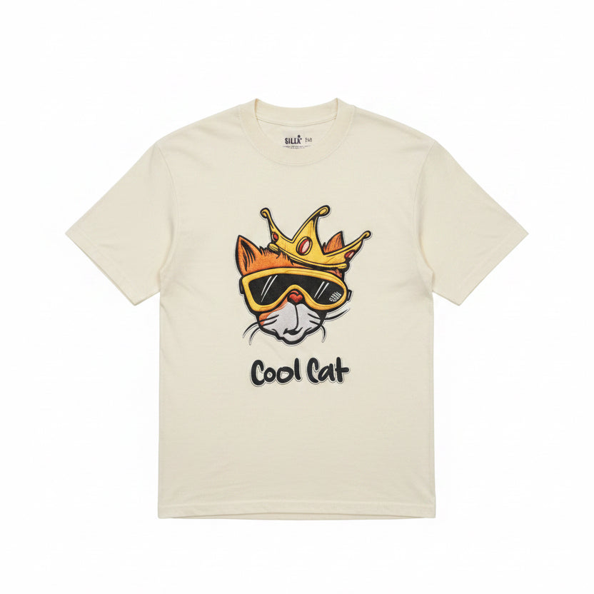 Cool Cat Oversized Garment Dyed Heavyweight Tee