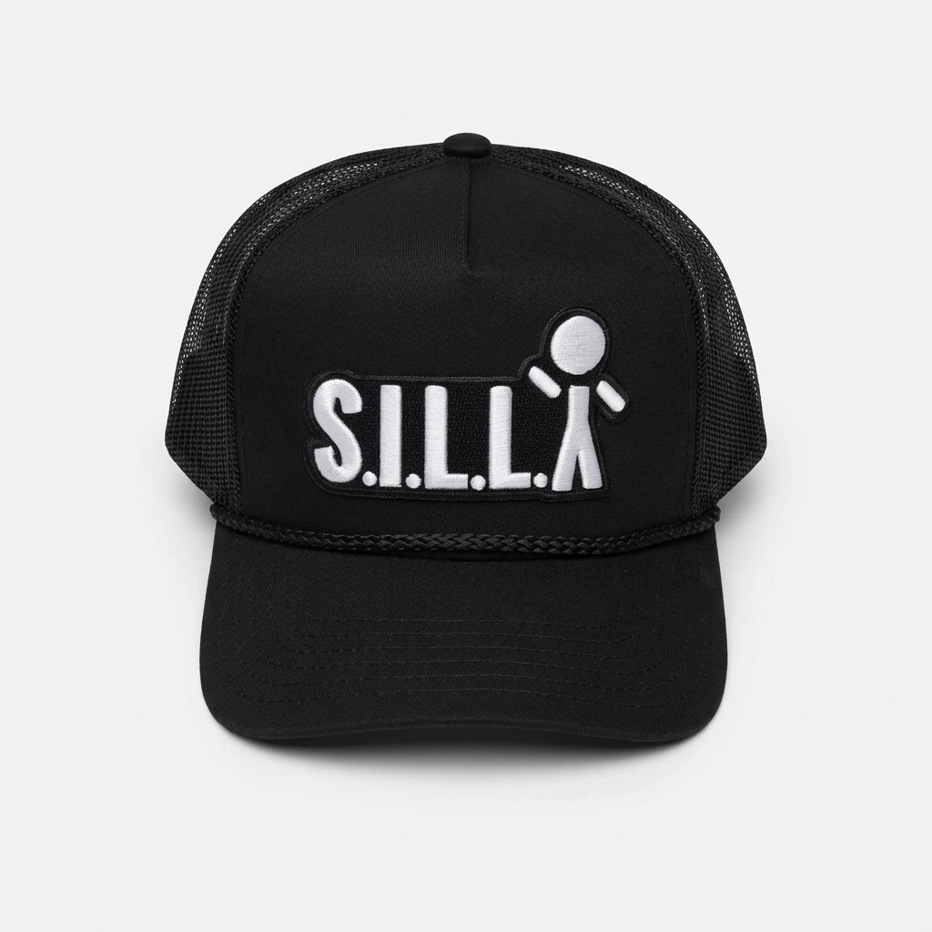 S.I.L.L.Y 3d Puff Logo Cotton Blend/Mesh Trucker
