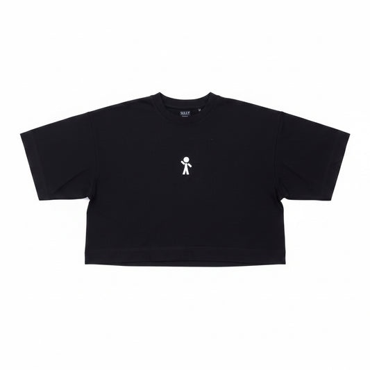 Young-At-Heart Ultra Heavyweight Cropped Logo Oversized Tee