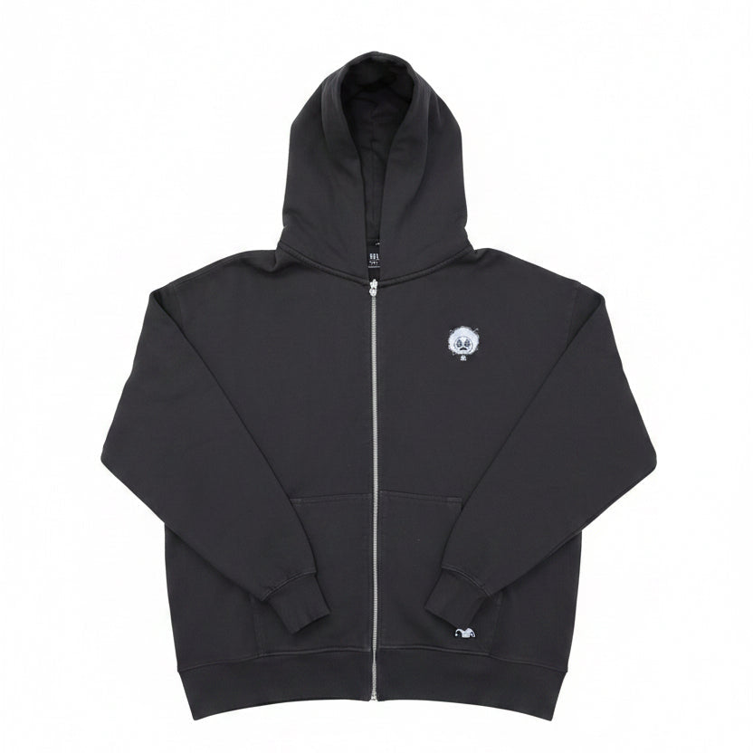 Dazed Garment Dyed Heavyweight Dual Zipper Hoodie