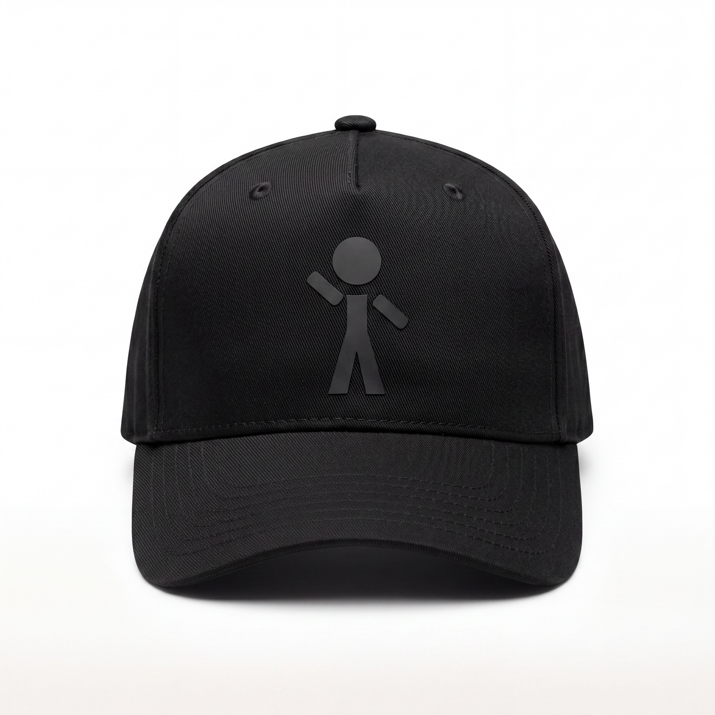 Black Y-Guy Dimensional Logo Snapback