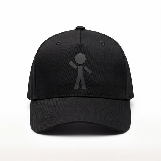 Black Y-Guy Dimensional Logo Snapback