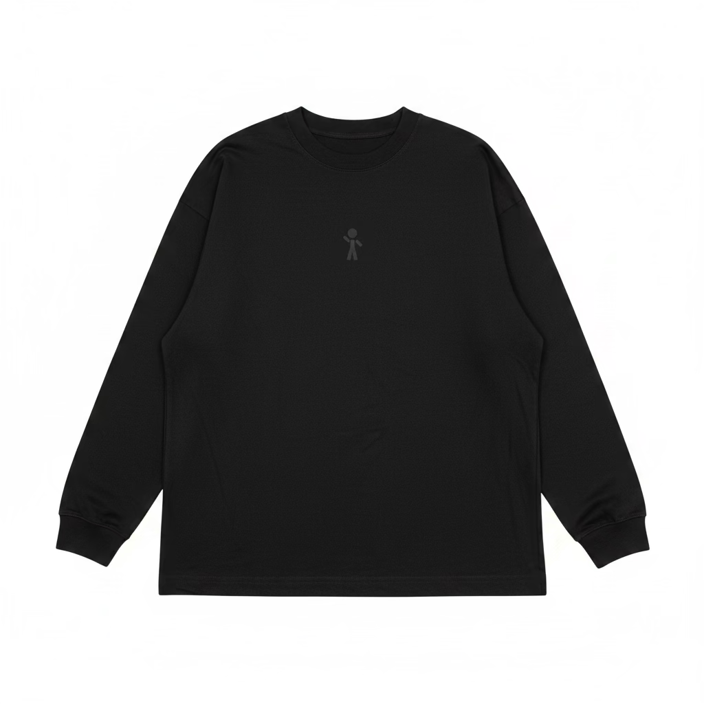 Young-At-Heart Y-Guy Puff Print Long Sleeve Tee