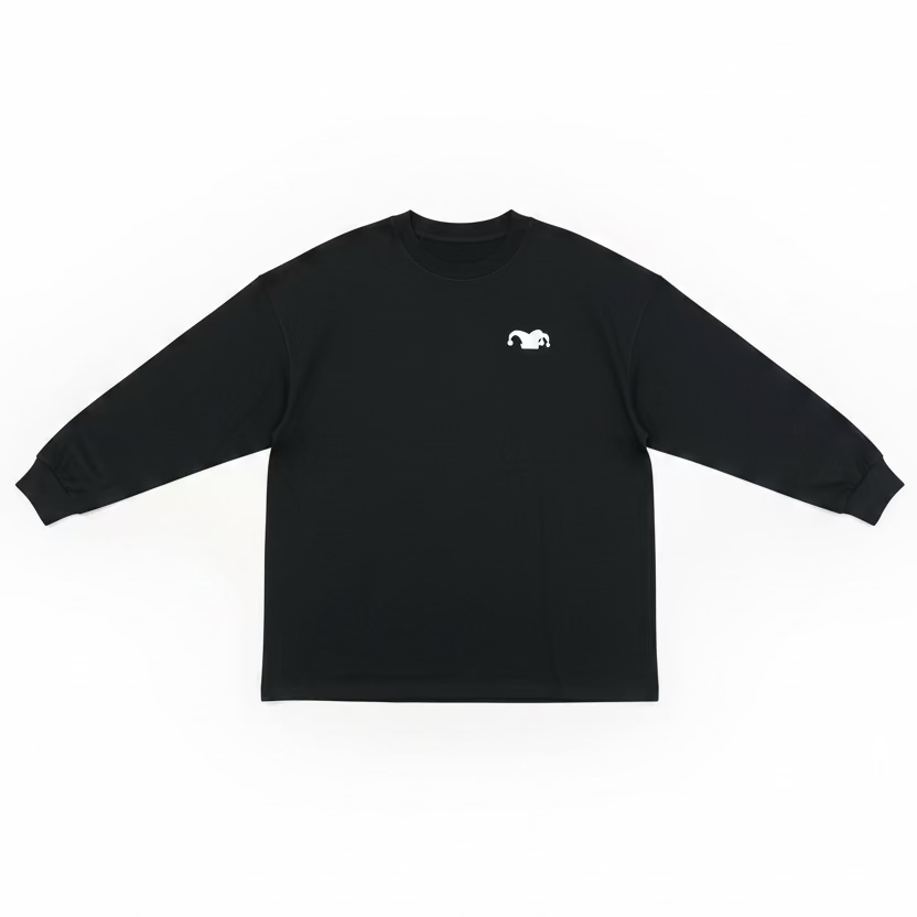 Silliest Puff Print Jester Logo Long Sleeve Tee