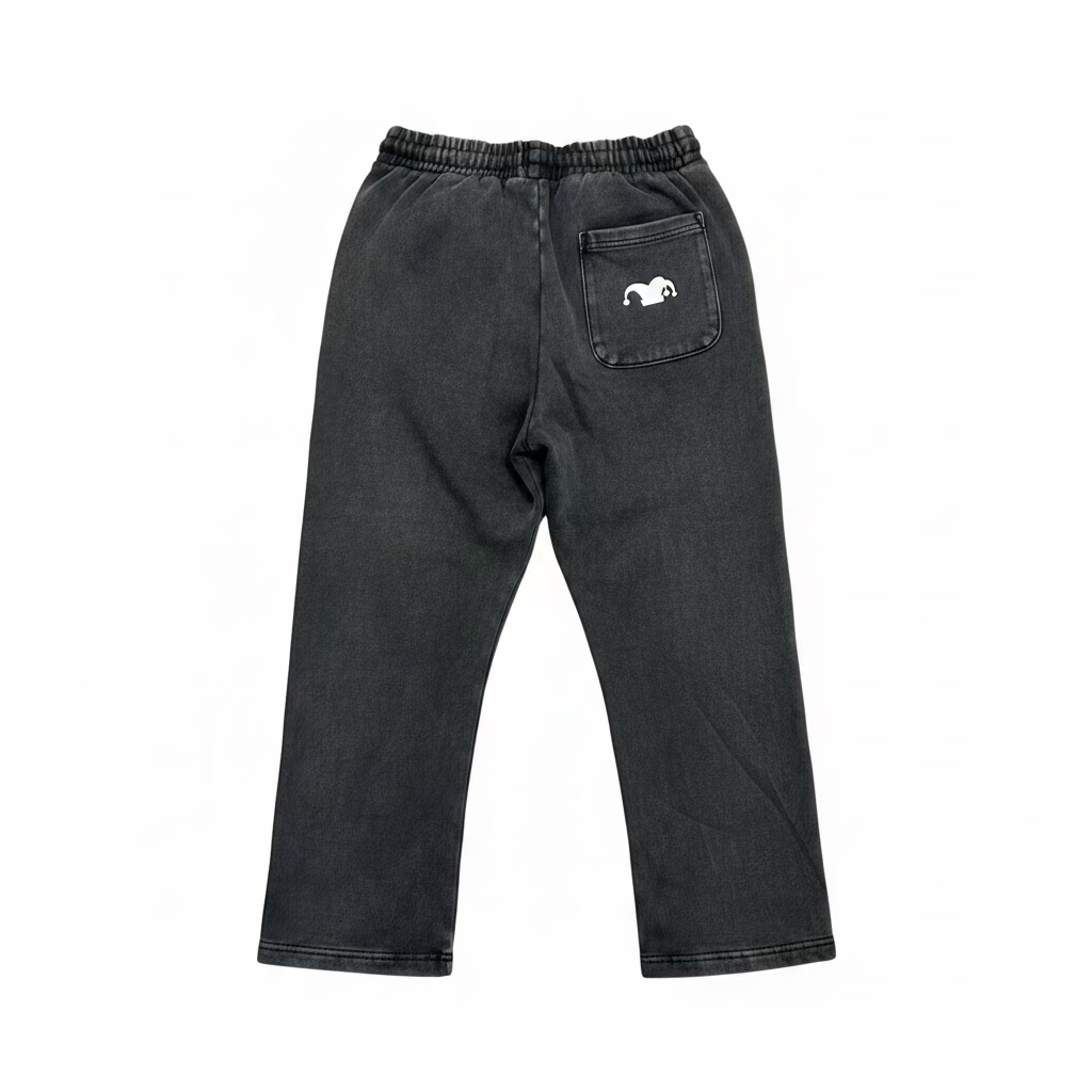 Young-At-Heart Dazed Oversized Enzyme Washed Straight Leg Baggy Sweats