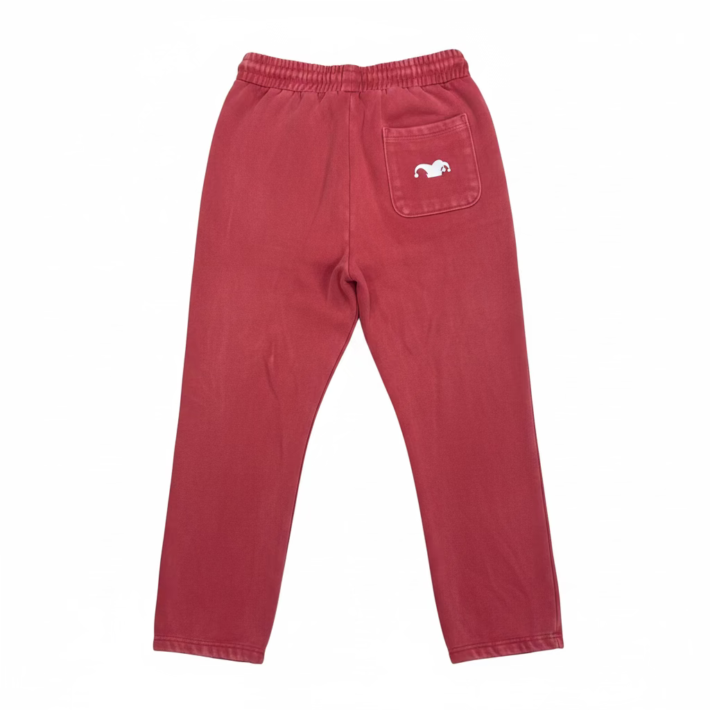 Young-At-Heart Y-Guy Logo Oversized Enzyme Washed Straight Leg Baggy Sweats