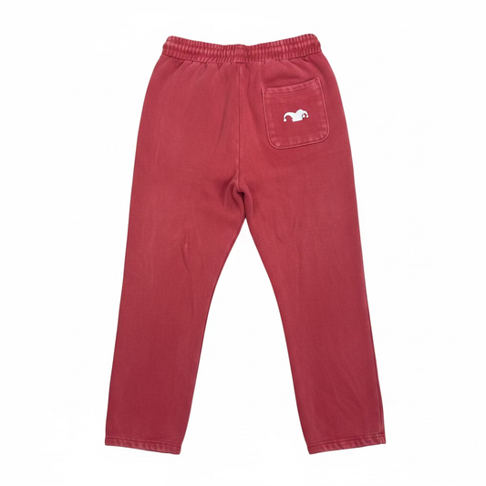 Young-At-Heart Y-Guy Logo Oversized Enzyme Washed Straight Leg Baggy Sweats