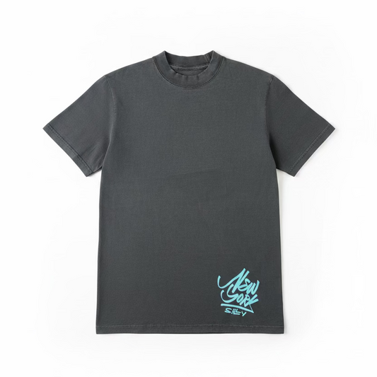 NYC Hip-Hop Garment Dyed Oversized Tee