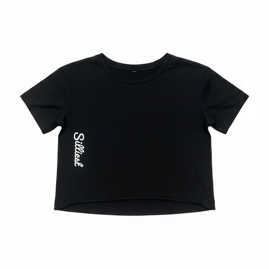 Silliest Raw Edge Women’s Crop Top Tee
