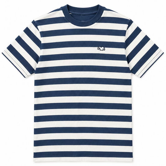 Silliest Enzyme Washed Striped Jester Logo Heavyweight Tee