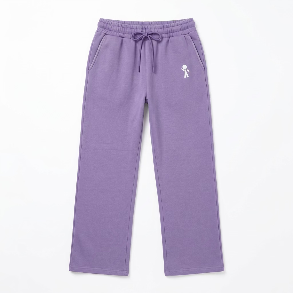 Young-At-Heart Y-Guy Logo Oversized Vintage Washed Straight Leg Baggy Sweats