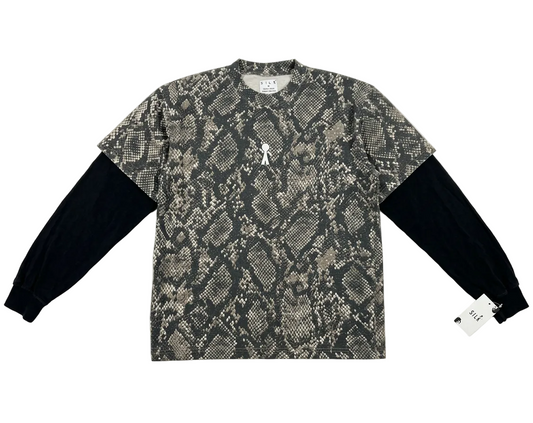 Y-Guy Logo Vintage Snakeskin Print 2Fer