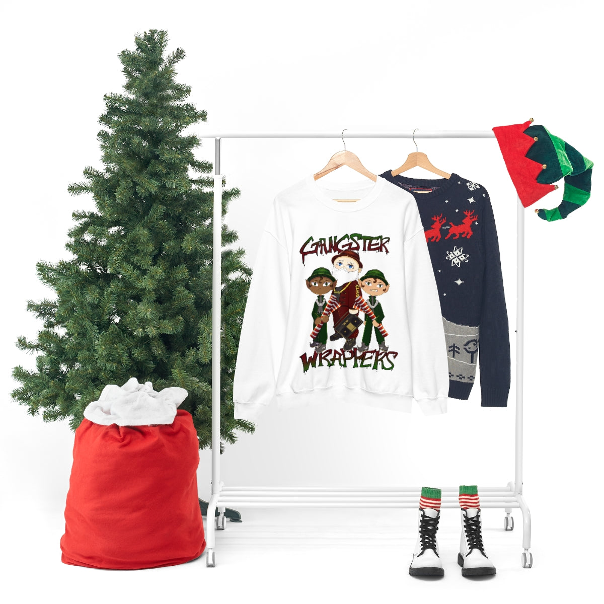 Gangster Wrappers Unisex Heavy Crewneck Sweatshirt