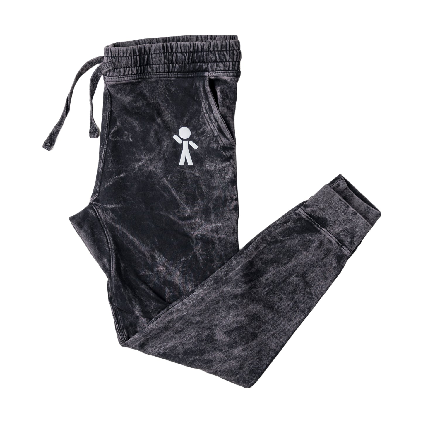Young-At-Heart Black Cloud Unisex Vintage Joggers