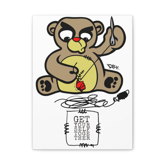 Get Yourself Together White Canvas Art